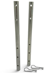 Parking Stand Kit | (2) Parking Stands & Retaining Pins | for John Deere 60 HD Rotary Broom | Replaces OEM AM128691 & M140161 | 118.592
